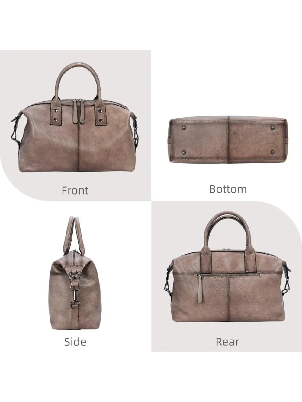 Stylish Leather Satchel Handbag for Women | Versatile Shoulder Tote & Hobo Bag